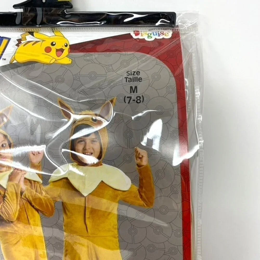 Spirit Halloween Kids Eevee Jumpsuit Pokémon Halloween Costume Size Med 7-8 - Picture 5 of 9